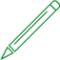 Crayon qui illustre la possibilité de remplir un formulaire